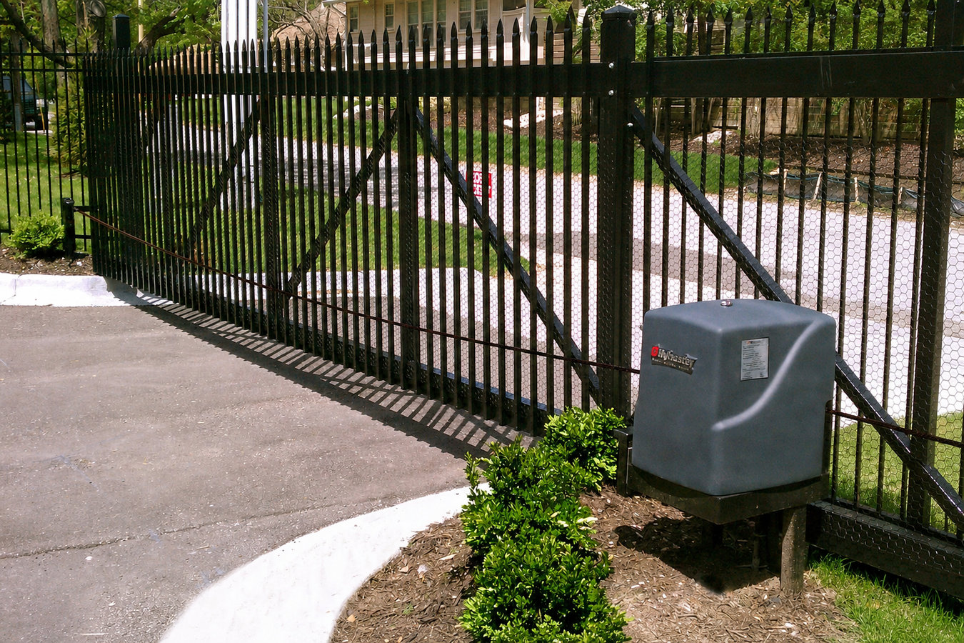 Automatic gate installation